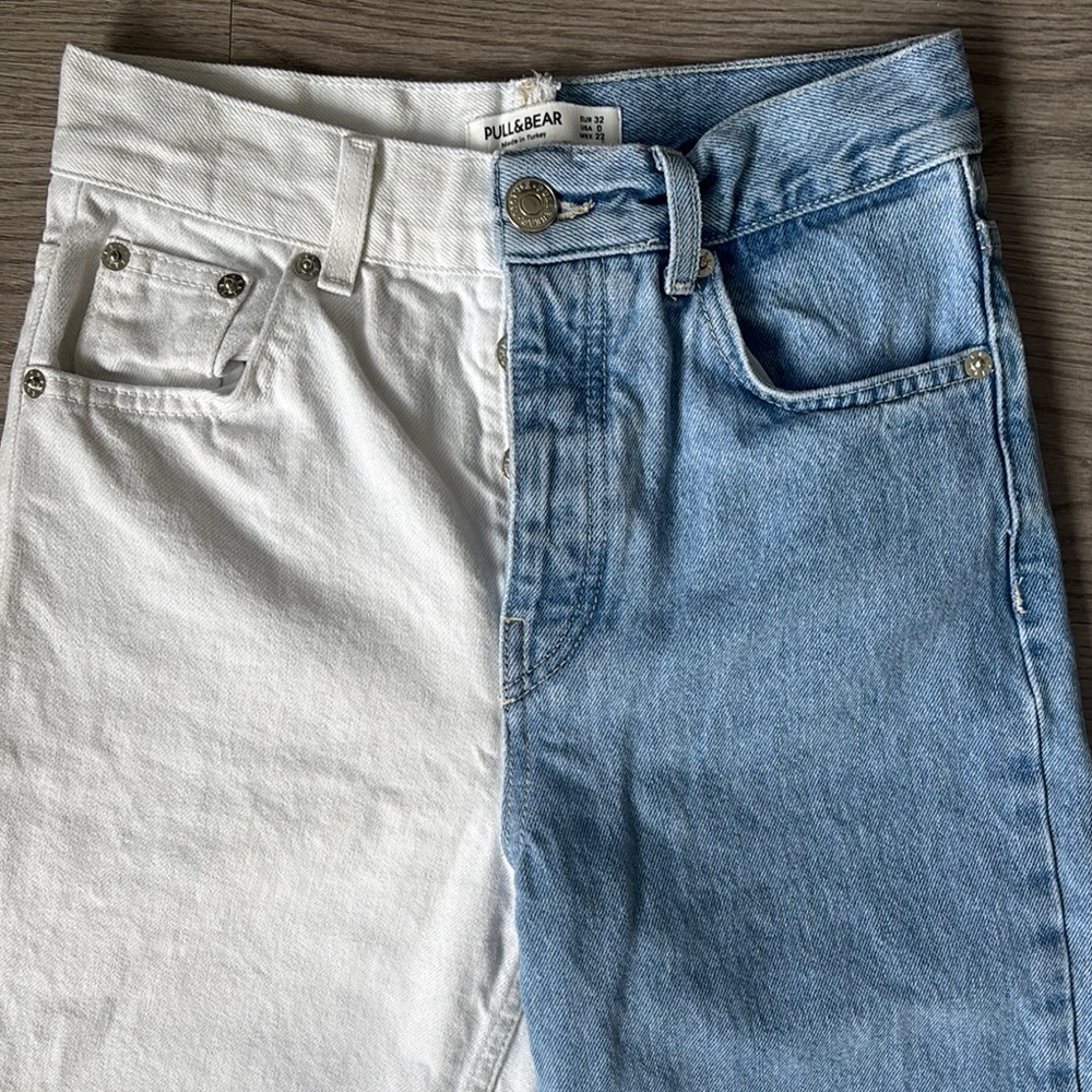 Pull&Bear Contrast Denim Jeans